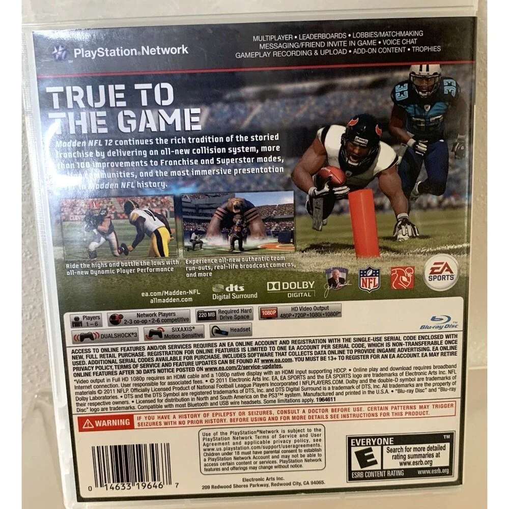 Madden NFL 12 (Sony PlayStation 3, 2011)